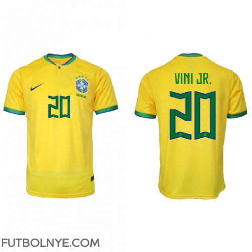 Camiseta Brasil Vinicius Junior #20 Primera Equipación Mundial 2022 manga corta